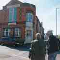 26-089 Mike Forryan and Neil Morley by the Kings Centre Bull Head Street Wigston Magna April 2014