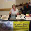 26-141 GWHS Table at the L&RFHS Event Sept 2014 Ann Cousins at Table