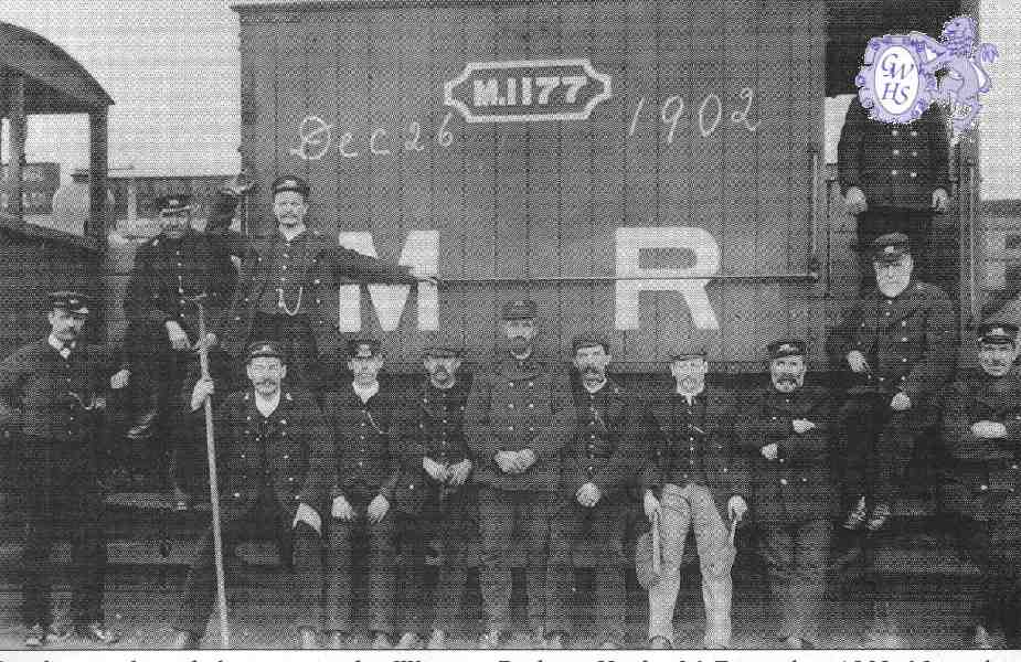 22-066 Goods Guards and Shunters in the Wigston Railway Yards 1902 South Wigston
