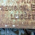 39-045 Wallace Precision Engineering Blaby Road South Wigston iron plaque c 1910