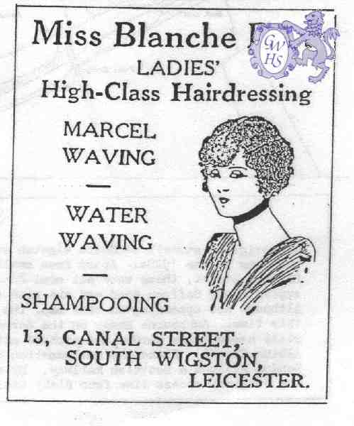 20-023 Miss Blanche Brett Canal Street South Wigston Advert