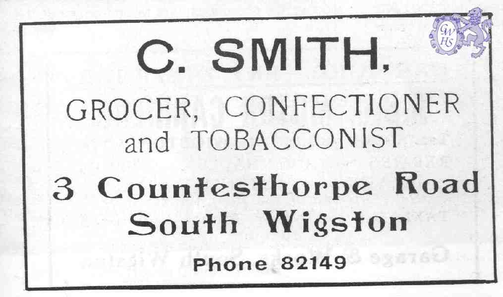 20-098 C Smith Grocer 3 Countesthorpe Road South Wigston