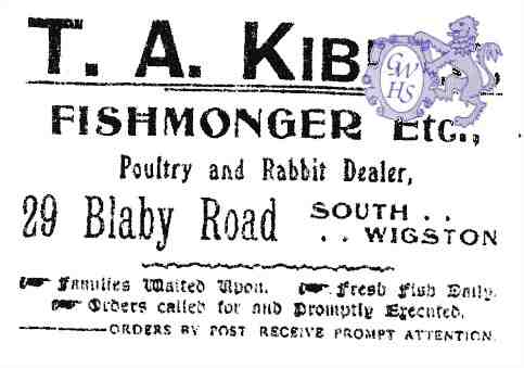 20-175 T A Kibble Fishmonger 29 Blaby Road South Wigston
