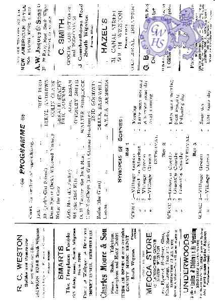 23-862 AYPA Programme for Jack and the Beanstalk 1953 Pt 2