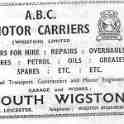 20-027 A B C Motor Carriers South Wigston Advert