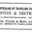 20-056 Thos Cook & Sons London Advert