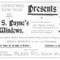 20-077 A S Payne Watchmaker Blaby Road South Wigston advert 