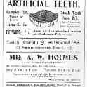 20-078 Mr A W Holmes -  Wigston Drug Stores Clifford Street & Blaby Road South Wigston advert 
