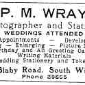 20-169 P M Wray Photographer Blaby Road South Wigston