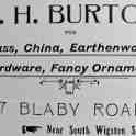 30-807 J H Burton advert Blaby Road South Wigston