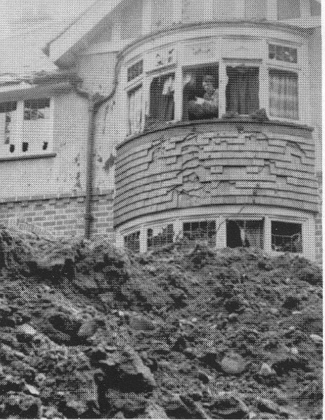 24-035 House in Saffron Road South Wigston where the WW11 German bomb fell in 1941 