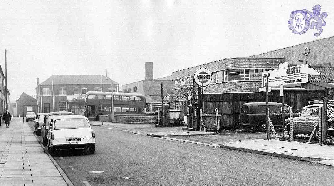 24-061 Station Street and 'Midland Red' garage in South Wigston - 2 May 1969