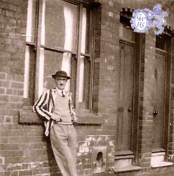 30-496 William Henry Slaney born 1892 known as Bill outside 51 Station Street South Wigston
