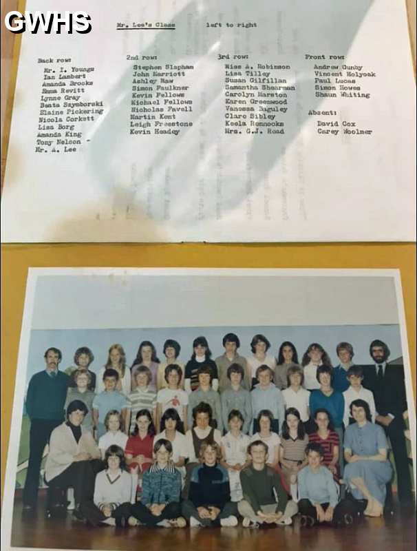 34-792 Mrs Lee's Class Thythorn Field Primary School 1980 Wigston Magna