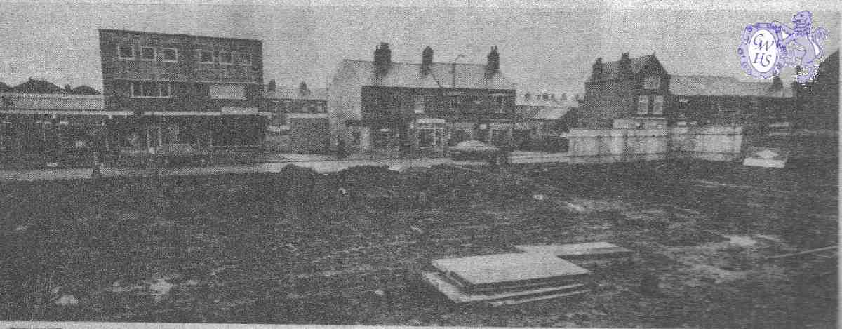 21-021 Corner Victoria Street and Leicester Road Wigston Magna site for more shops 1971