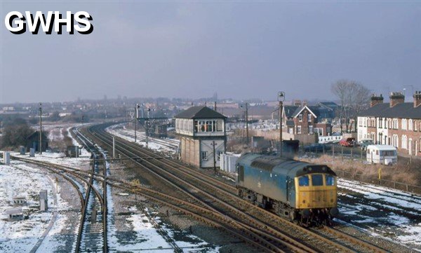 39-216 South bound passing Wigston South signal box