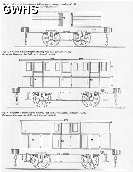 39-384 Midland Counties Railway carriages  and Wagons