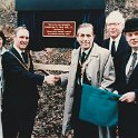 39-016 VIP's for opening of Wigston Glan Parva Station 1986