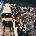 39-018 VIP's for opening of Wigston Glan Parva Station 1986