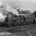 39-105 2F 0-6-0 No 58298 on down goods line at Wigston Magna station 1953
