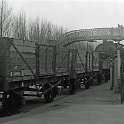 39-114 Wigston South station goods train 0-6-0 No 43977 crossing the Blaby Road in 1961