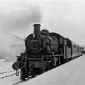 39-170 Ivatt 2-6-0 No 46446 on down line to Leicester at Wigston South station 1961