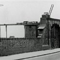 39-181 demolition of the road level access to the old Wigston Magna station on Spion Kop bridge 1968