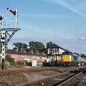 39-198 Passenger service Leicester bound under Spion Kop Bridge Wigston