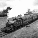 39-200 40087 rounds the curve past Blaby sidings en route to Nuneaton 20 April 1957