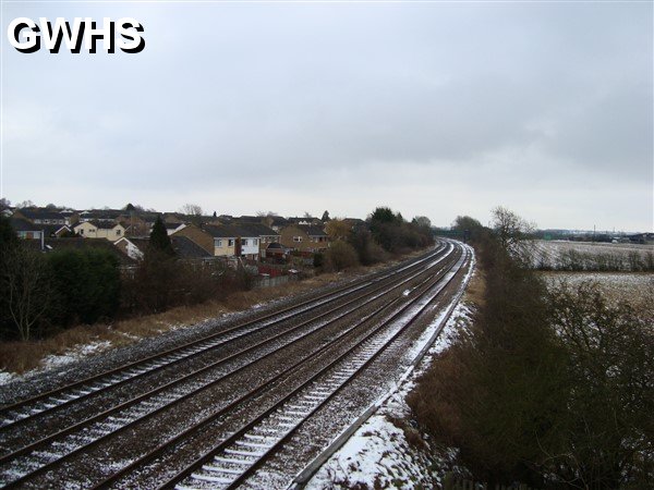 14-100 Taken from the Rally bridge Wigston Magna looking south Feb 2010