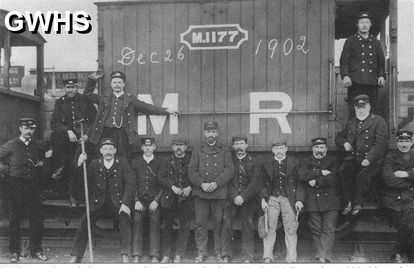 22-066 Goods Guards and Shunters in the Wigston Railway Yards 1902 South Wigston