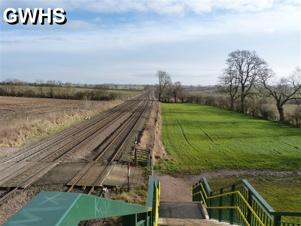 23-726 Taken from the New Railway Bridge at end of Cooks Lane Wigston Magna Jan 2014 looking towards London