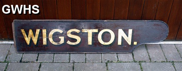 28-018 Midland Railway platform 'finger' board c.1890  (John Stevenson)