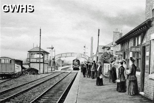 29-669a Painting of South Wigston Station c 1890