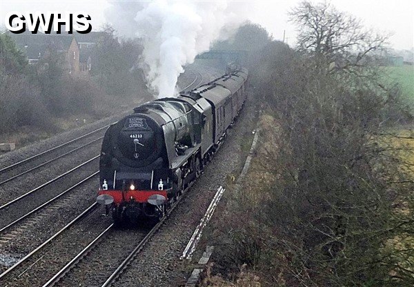 30-860 Duchess of Sutherland on her journey today through our lovely county - Duchess of Sutherland taken by Jean Dann at Rally Bridge 17.12.2016
