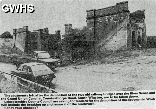 33-285 Railway bridge structure for demolition South Wigston