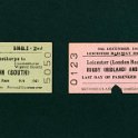 28-025 British Railways 'Edmondson' tickets - 195060's  (JDS Collection)