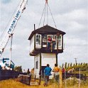 33-192 Kilby Bridge Signal Box being dismantled