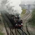 39-185 GWR 0-6-0 pannier tank negotiating Glen Parva Junction 2012