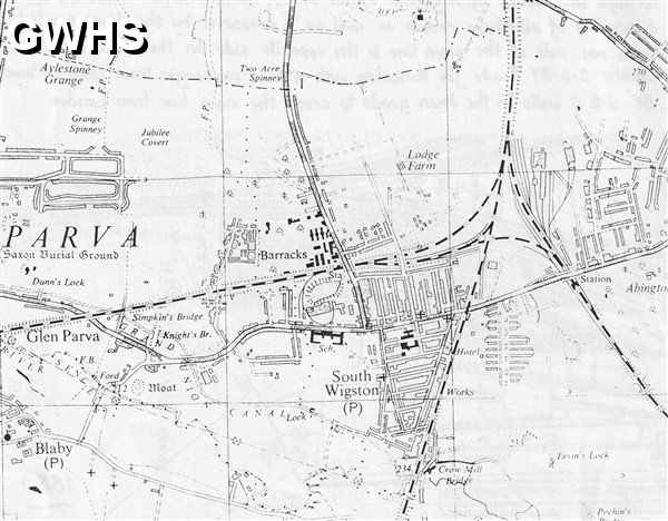 35-968  Railway map of Wigston Triangle