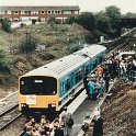 35-999 VIP's arriving for Glen Parva Station opeing 1986
