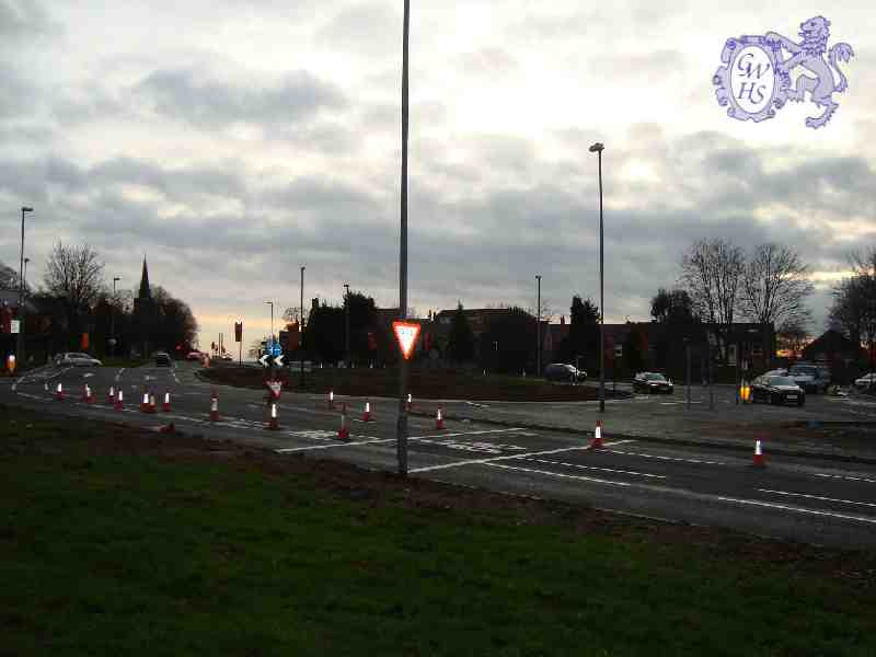 23-651 Wakes Road Traffic Island undergoung conversion to traffic lights Dec 2013