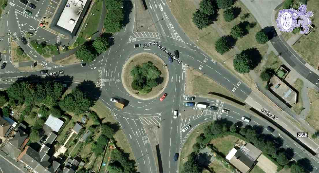 23-758 Wakes Road Roundabout Wigston Magna 2013 before the installation of Traffic Signals