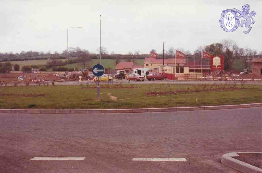 30-192 Start of the Wigston Harcourt Development with first houses built taken from the cemetery island