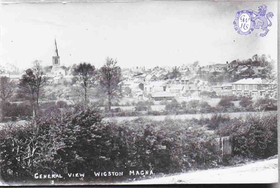 8-310 General View of Wigston Magna taken from Welford Road 1903
