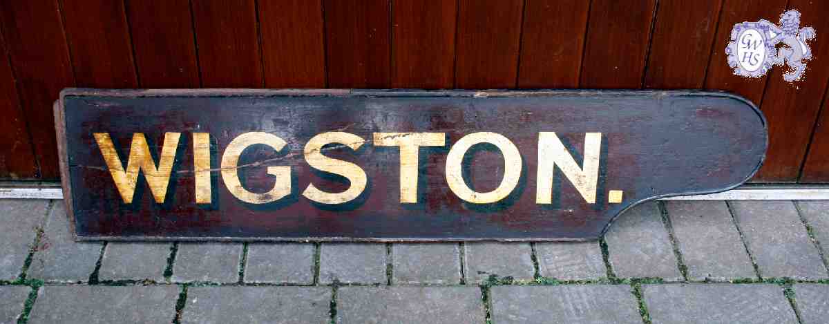 28-018 Midland Railway platform 'finger' board c.1890  (John Stevenson)