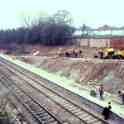 28-029 Construction of south Wigston station - January 1986  (J.BurfordJDS Collection)