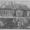 14-293 Wigston home damaged by crashing Lancaster bomber 1946 14-293 Wigston home damaged by crashing Lancaster bomber 1946