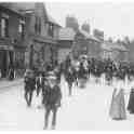 17-068 Long Street Wigston Magna 1911 parade for Coronation of King George V 17-068 Long Street Wigston Magna 1911 parade for Coronation of King George V
