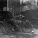 22-326a Percy George Forryan and his motorcycle & sidecar taxi in Wigston Magna 22-326a Percy George Forryan and his motorcycle & sidecar taxi in Wigston Magna